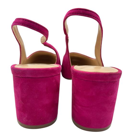 Ann Taylor Women's Magenta Brazilio Camelia Slingback‎ Sandals Size 8M - Picture 7 of 11